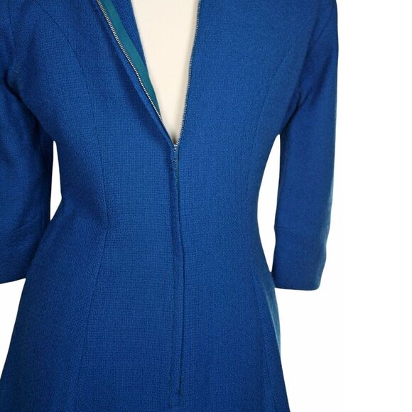 Vintage A Line Dress Parfait Original w Top Stitching Metal Zip Size M - Hey Viv - Picture 6 of 7